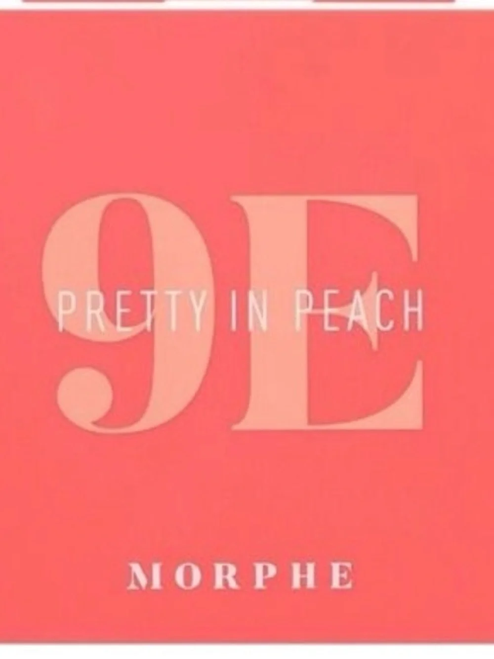 Morphe Pretty in Peach 9E Eyeshadow Palette - Peach Coral